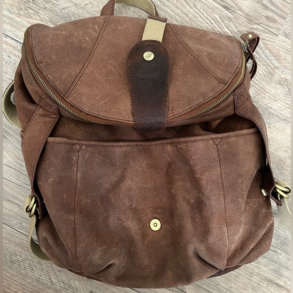 Lucky Brand brown leather backpack purse - Picture 4 of 5